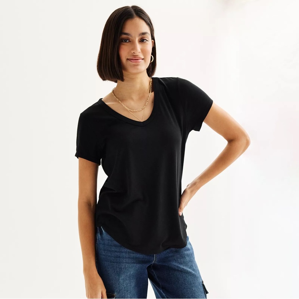 FREE W/ $10+ Purchase: SO Juniors' Short Sleeve V-Neck Tees